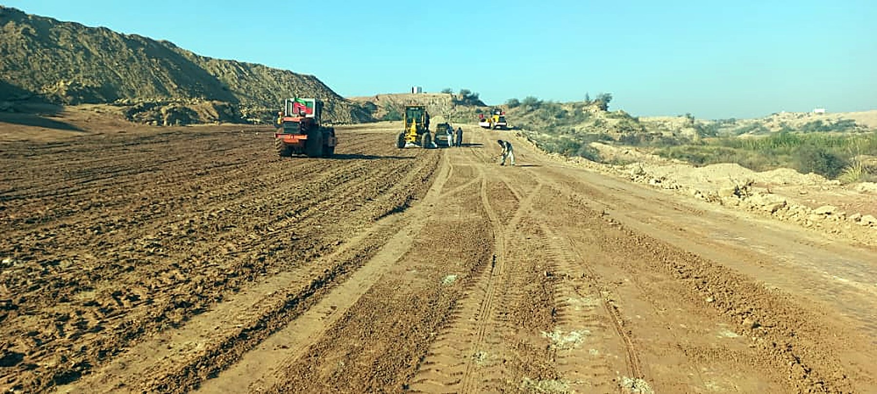 Road formation works by Tekton