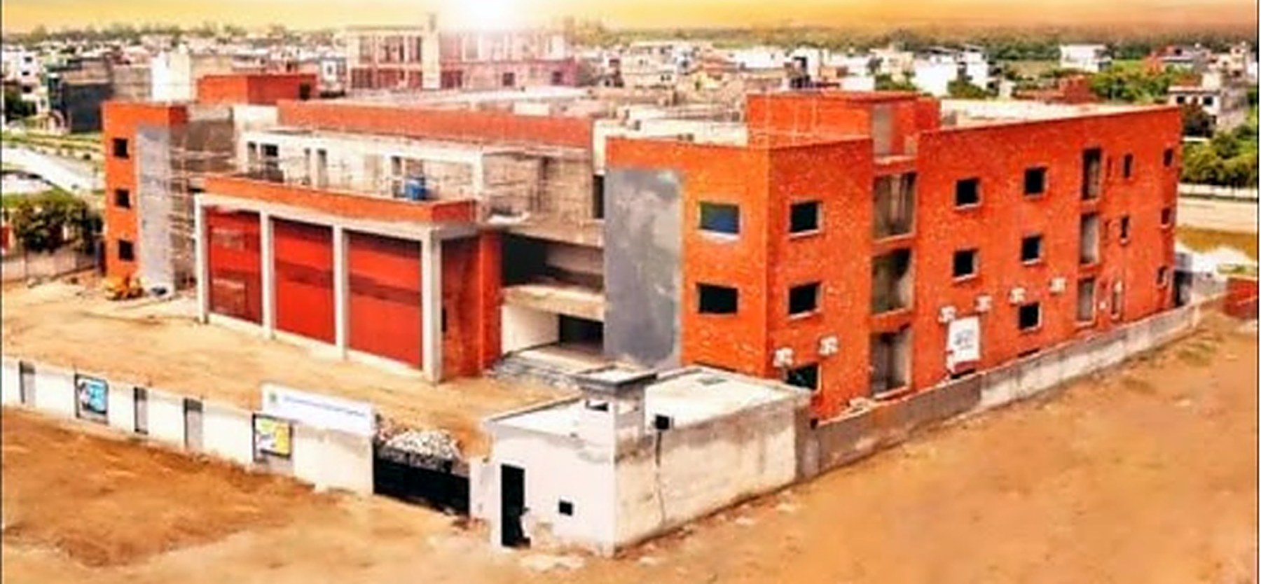 Aerial view of the Beaconhouse School campus, SA Gardens, Lahore