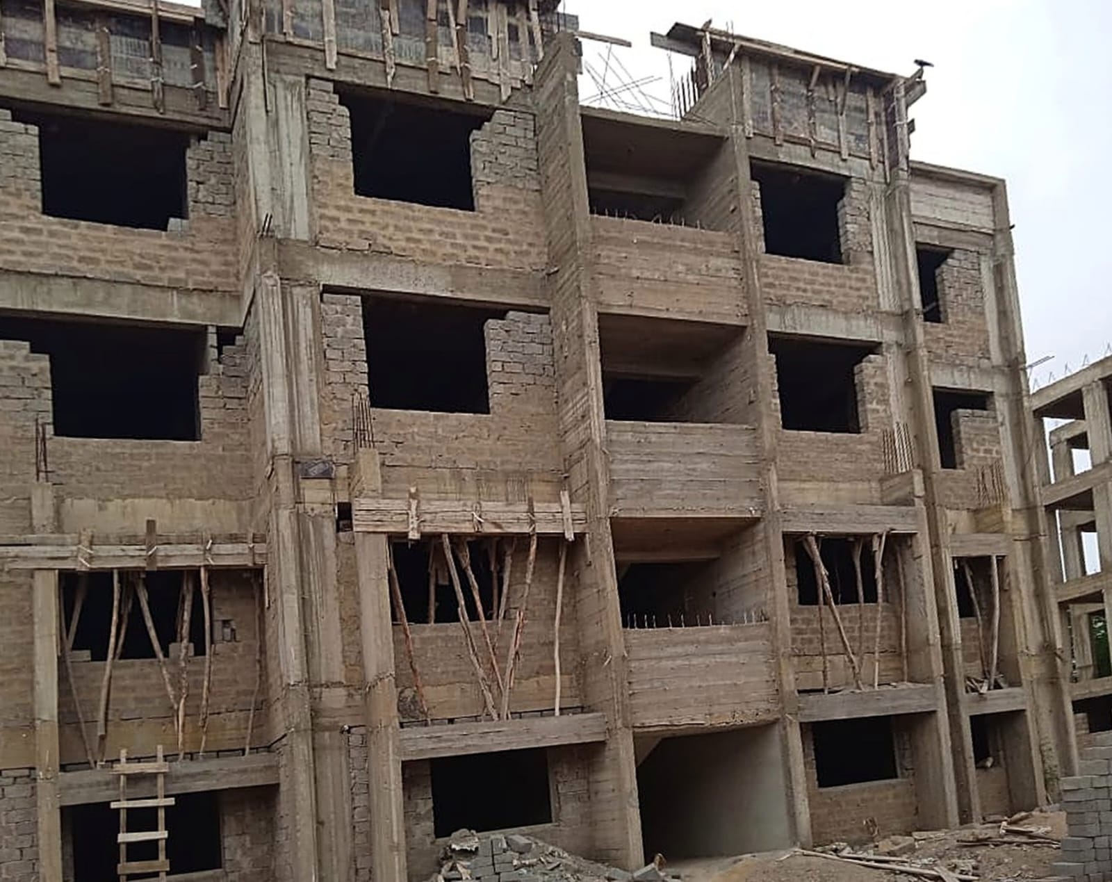 MES flats at grey structure stage